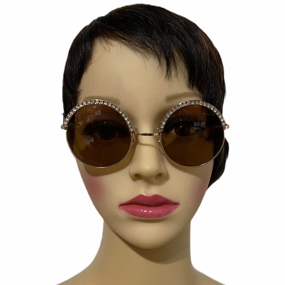 Primark Round Diamanté Sunglasses - Picture 2 of 7